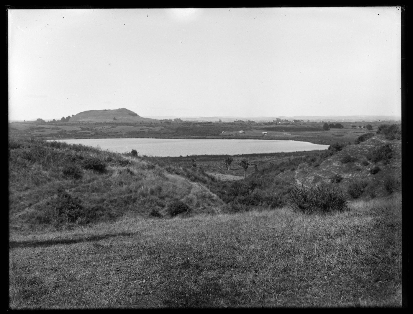 Lake St John and Mount Wellington, 1916, photographed by Henry Winkelmann