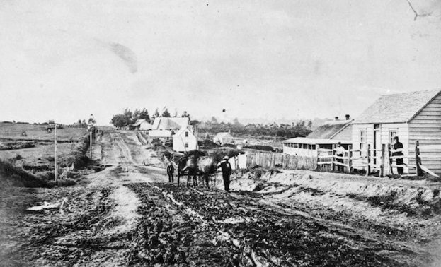 Great South Road, Papakura, in the 1860s